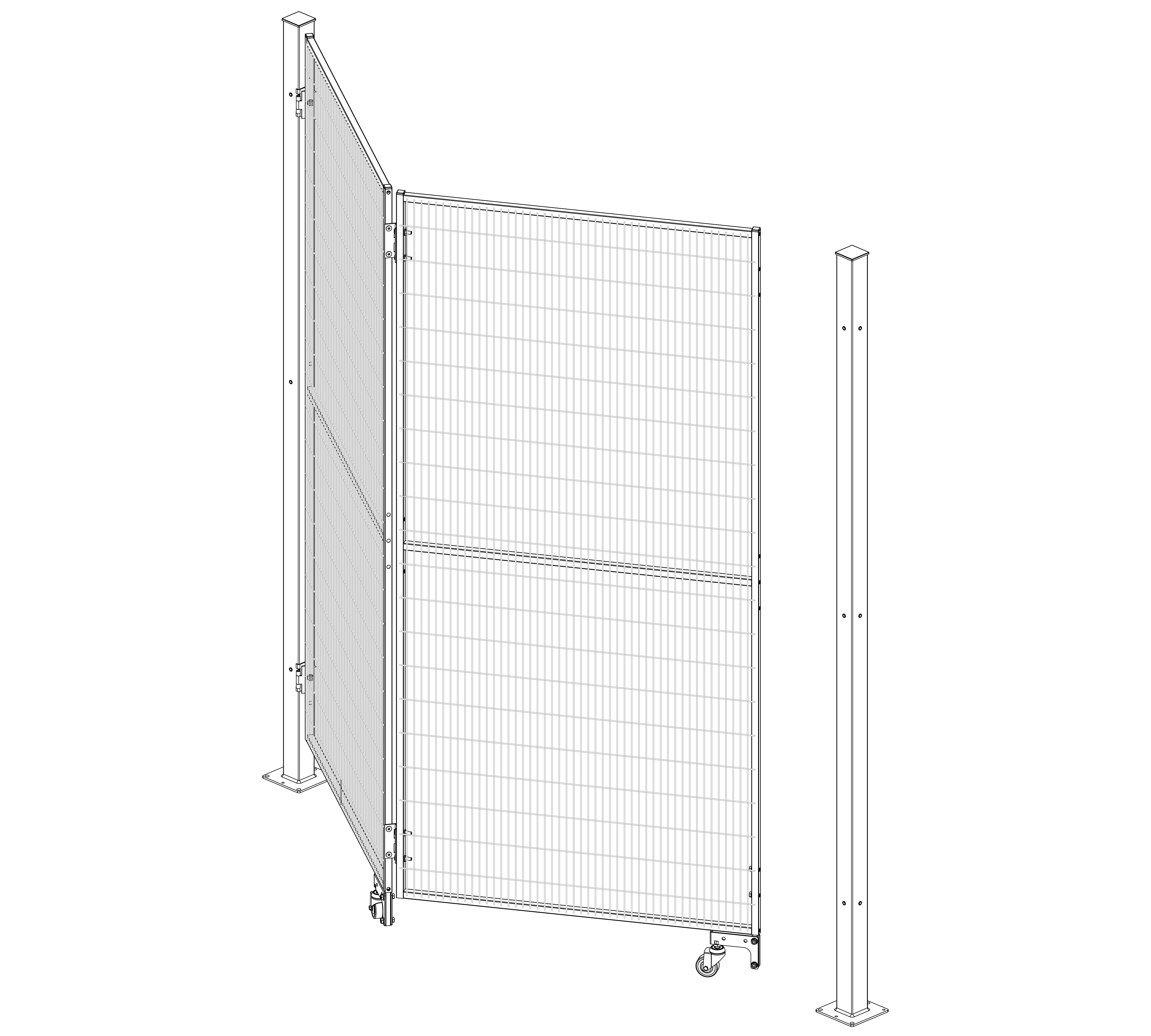 Protezioni Perimetrali Satech - Porta Standard a Libro