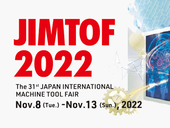 Banner della Fiera JIMTOF 2022 (Tokyo, Giappone)