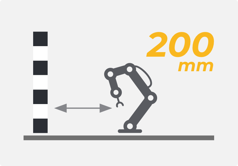 Distances réduites, gain de place