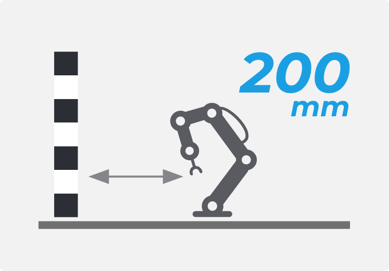 Distances réduites, gain de place
