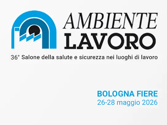 Banner della fiera Ambiente Lavoro 2026 (Bologna, Italia)